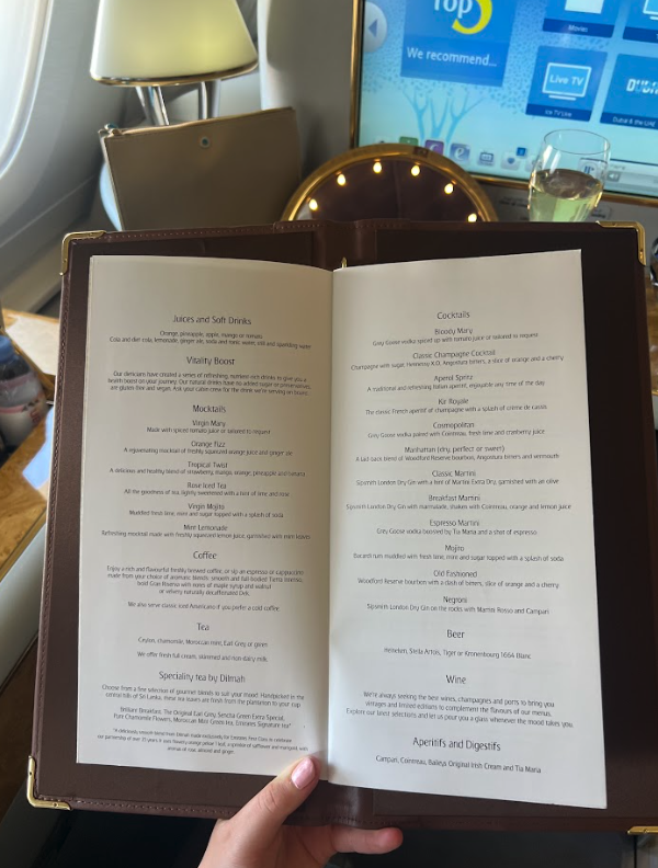 Emirates First Class A380 Review | RoundAbout Travel