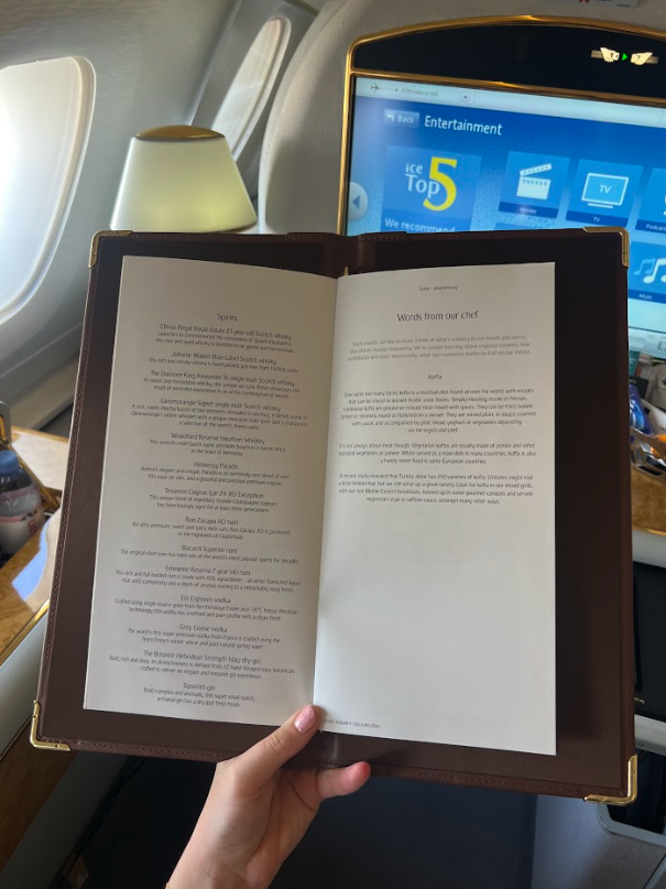 Emirates First Class A380 Review | RoundAbout Travel