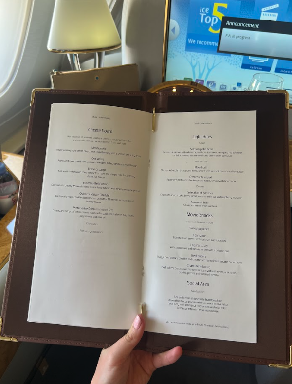 Emirates First Class A380 Review | RoundAbout Travel