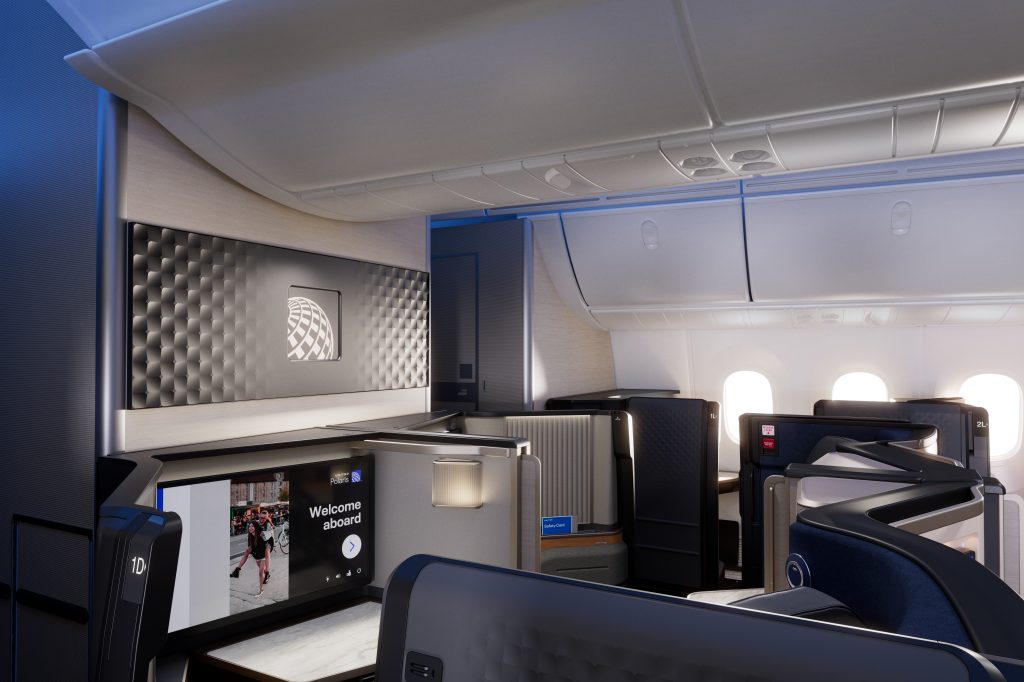 United Airlines Business Class Cabin